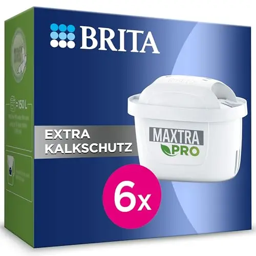 BRITA MAXTRA PRO Wasserfilter Kartusche mit Extra Kalkschutz (6er-Pack) für alle BRITA Kannen