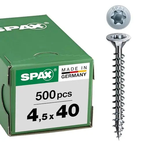 SPAX Senkkopf 4,5x40 Vollgewinde Torx20 Schrauben – 500 Stück