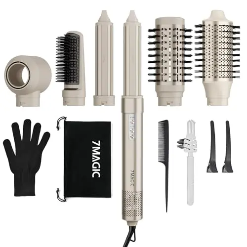 7MAGIC 6 in 1 Airstyler und Hairstyler für Beach Waves und Volumen, ideal für besondere Anlässe und Reisen