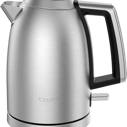KRUPS BW552D Excellence Elektrischer Wasserkocher, 1,7 L Kapazität, Schnurlos, 360° Drehbar