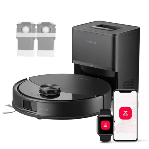 roborock Q10 S5+ Saugroboter mit Wischfunktion und Absaugstation (Schwarz)