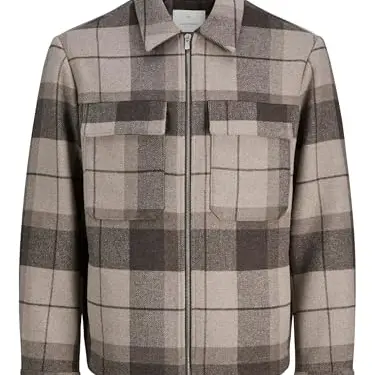 JACK & JONES Herren Jprccrussel Woll-Blend-Jacke Sn, Brindle, l