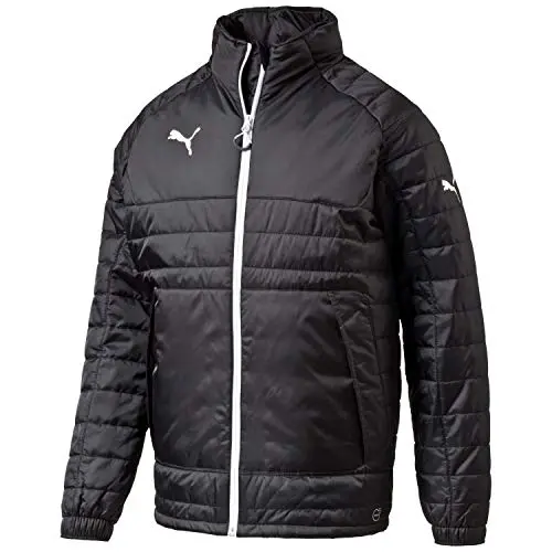 PUMA Kinder Stadium Jacket, Schwarz/Weiß, Gr. 164