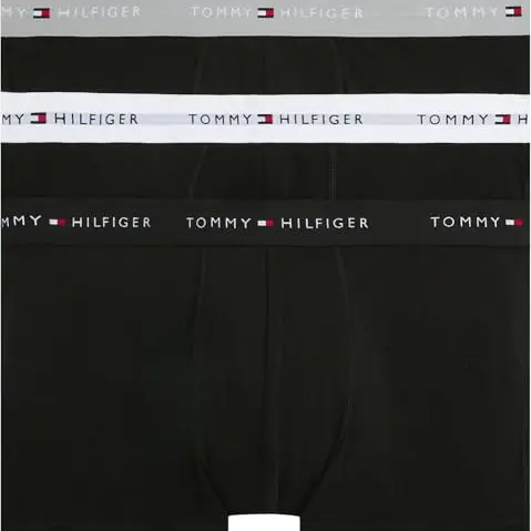 Tommy Hilfiger Herren Boxershorts 3er Pack, Mehrfarbig (Grey Heather/Black/White), XL