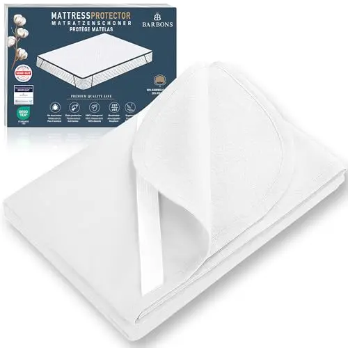 BARBONS Matratzenschoner 90 x 200 - Oeko-TEX Zertifiziert, wasserdicht und atmungsaktiv
