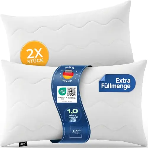 LILENO HOME Kopfkissen 40x80 cm, 2er-Set