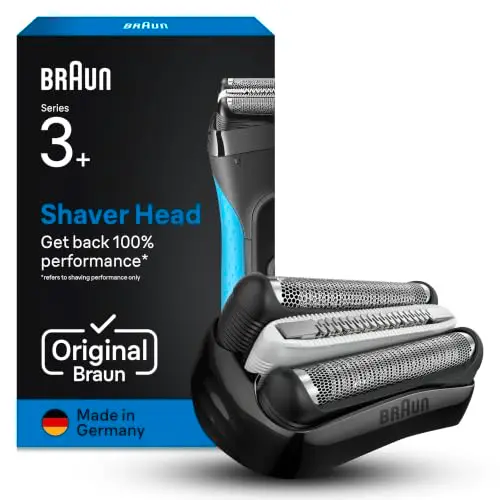 Braun Series 3 Elektrorasierer 32B, Schwarz – Original Ersatzteile und Zubehör, Made in Germany, kompatibel mit Series 3 und 3+ ProSkin