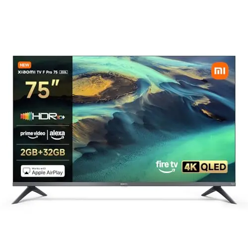 Xiaomi F Pro 75 Zoll 4K UHD QLED Smart TV mit Fire TV und Sprachsteuerung