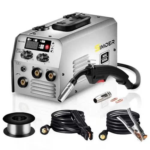 SSIMDER 140A 2 in 1 MIG MMA Fülldraht Schweißgerät für DIY und Autoreparatur
