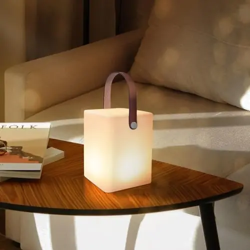 MALUX LED Outdoor Tischlampe mit Fernbedienung - 8 Farben, wasserdicht, ideal für Haus und Garten