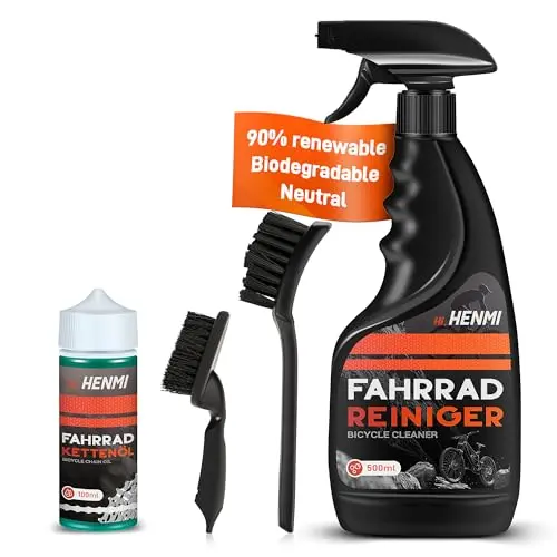 HENMI Fahrrad Reinigungsset Pro, 6 in 1 Kettenreiniger für Fahrräder