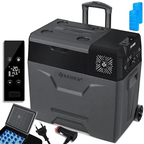 KESSER® Elektro-Kühlbox, 50 Liter, APP-Steuerung, 12/24 V, für Auto und Boot, Kühlung bis -20 °C