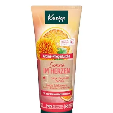 Kneipp Aroma-Pflegedusche Sonne im Herzen - Duschgel mit Orange & Bergamotte - 200ml