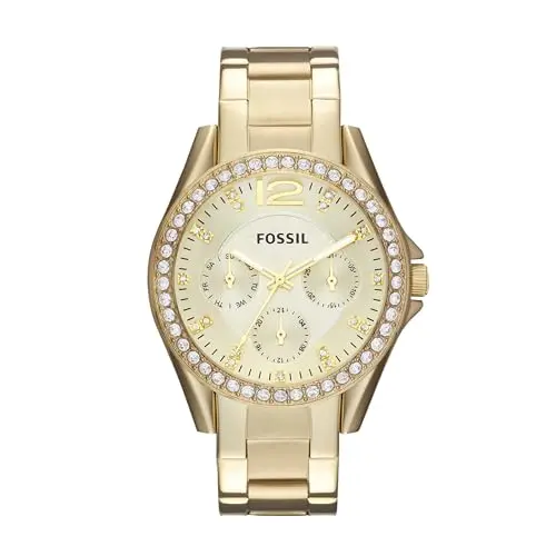 Fossil Riley Damen-Armbanduhr mit Quarz-Chronographenwerk