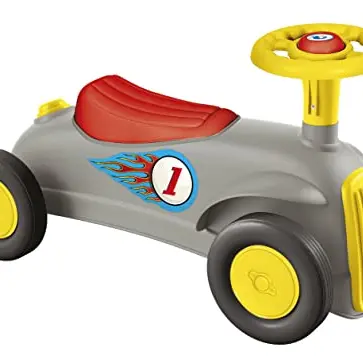 Clementoni Vintage Rennwagen Lauflernwagen für Kinder, Mehrfarbig, Made in Italy, ab 1 Jahr