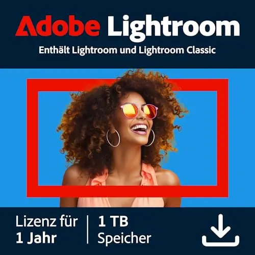 Adobe Lightroom & Classic 1 TB | KI-gestützter Foto-Editor | 1 Jahr | PC/Mac | Digital Download