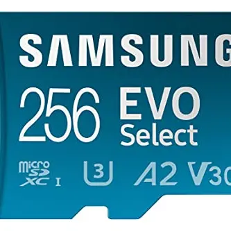 Samsung EVO Select microSD-Karte 256 GB mit SD-Adapter - Für Smartphone und Tablet, UHS-I U3