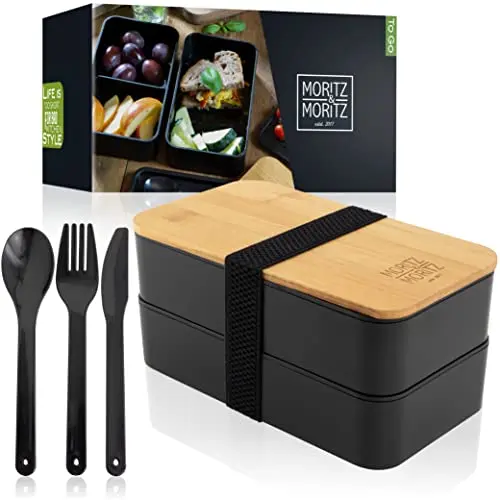 Moritz & Moritz Bento Box – Perfekte Lunchbox für Erwachsene und Kinder – Ideal für Arbeit, Schule und Unterwegs