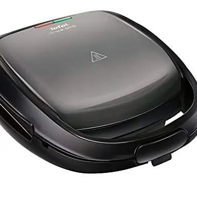 Tefal SW341B Snack Time 2in1 Waffeleisen und Sandwichtoaster | herausnehmbare Platten | spülmaschinengeeignet | Grau/Schwarz