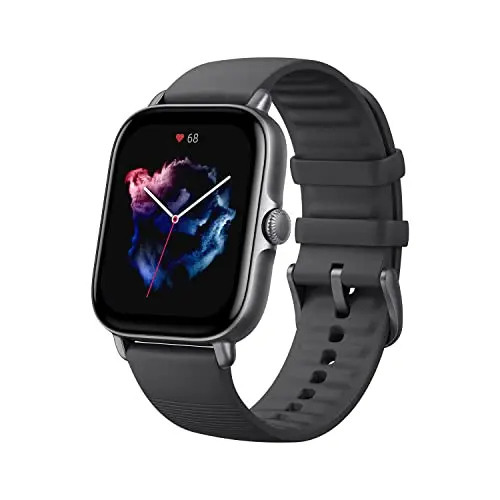 Amazfit GTS 3 Smartwatch 42mm - Fitness, Herzfrequenz, SpO2, Stresslevel, 150+ GPS-Sportmodi, wasserdicht, integrierte Alexa