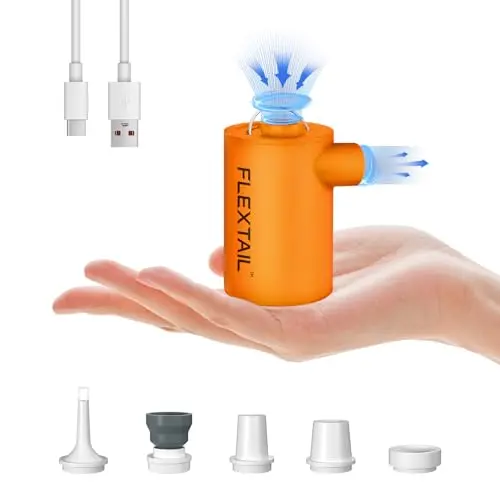 FLEXTAIL MAX 2024 Tragbare Elektrische Luftpumpe für Luftmatratzen und Poolschwimmer