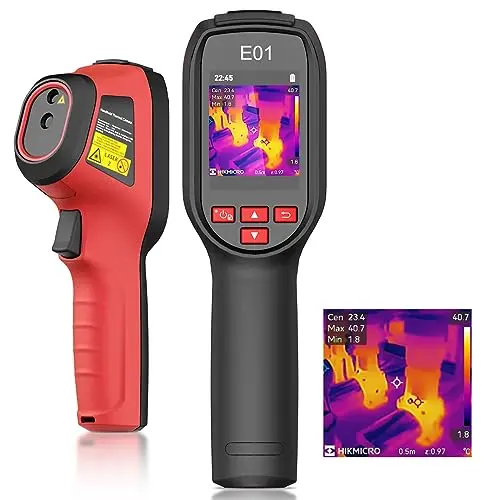 HIKMICRO E01 Wärmebildkamera Handheld mit Laserpointer, 20Hz, -20°C bis 400°C