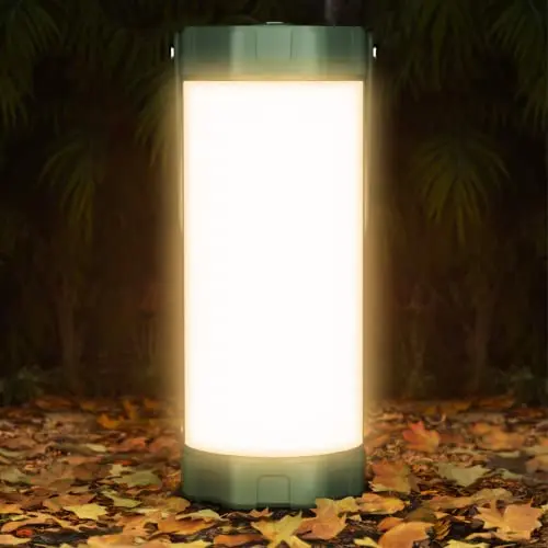 Glocusent Campinglampe – 106 LED Akkulampe mit 1200 Lumen, 5 Helligkeitsstufen, IP68 wasserdicht, ideal für Outdoor
