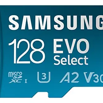Samsung EVO Select microSD-Karte mit SD-Adapter, 128 GB für Smartphone und Tablet, UHS-I U3