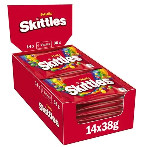 Skittles Fruits Vegane Fruchtbonbons 14 x 38 g