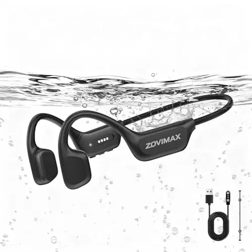 ZOVIMAX Knochenschall Kopfhörer Schwimmen, IPX8, Bluetooth 6.0, 8 GB MP3