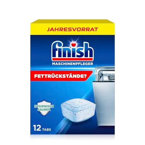 Finish Maschinenpfleger Tabs – 12 Geschirrspülreiniger gegen Schmutz und Fett