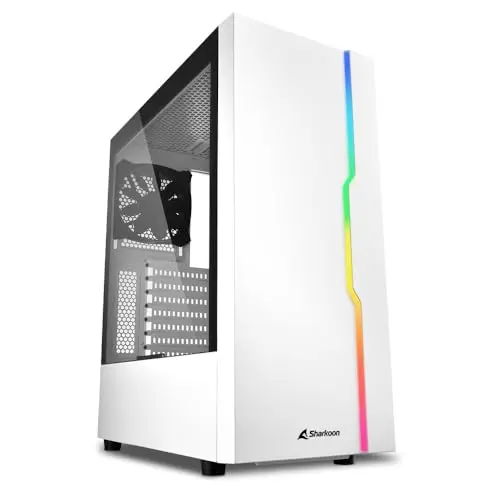 Sharkoon RGB Slider Weiss PC Gehäuse