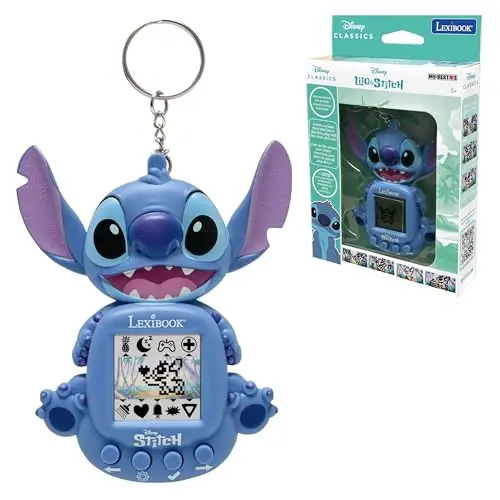 Disney Stitch My Best-e Tragbare Spielkonsole für Kinder - 8 Spielkategorien, Farbiger Bildschirm, Blau