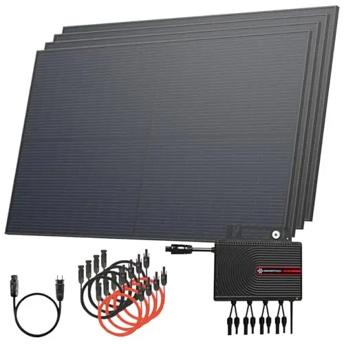 Solarway® Balkonkraftwerk 2000W - Komplettset mit 500W Solarmodulen und Zubehör