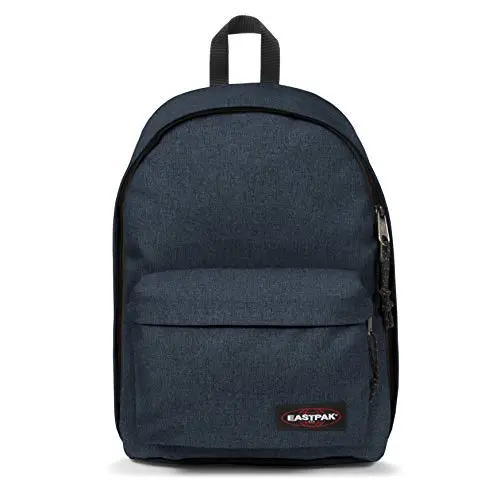 Eastpak Out of Office Rucksack 27L, wasserabweisend, geeignet für Laptop 13–15 Zoll, robuster Tagesrucksack mit gepolsterten Trägern - TRIPLE DENIM