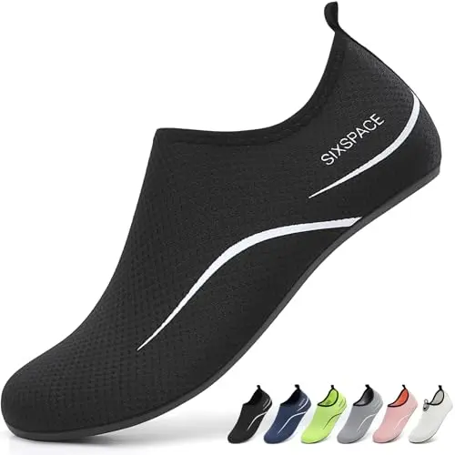 Sixspace Wasserschuhe Damen und Herren für Strand, Pool & Meer – Barfußschuhe, 46 EU