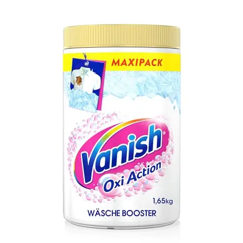 Vanish Oxi Action Powerweiss Pulver – 1,65 kg – Fleckenentferner für weiße Wäsche