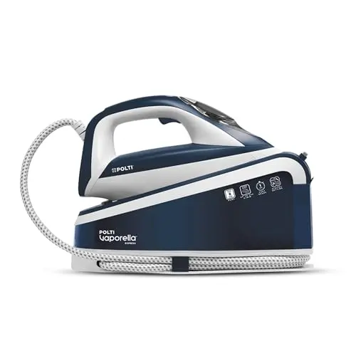 Polti Vaporella Express VE30 10 Dampfgenerator, 2200 W, 8 Bar, Eco-Funktion, Digitale Einstellungen, Blau/Weiß