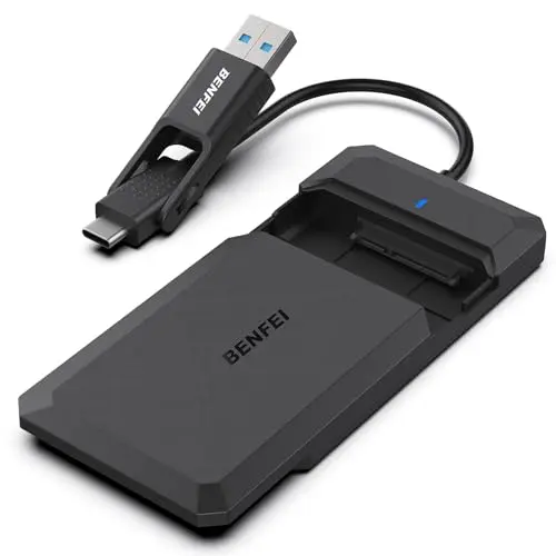 BENFEI 2,5 Zoll Festplattengehäuse USB C 3.2 Gen 2 für SSD und HDD (Optimiert für SSD)