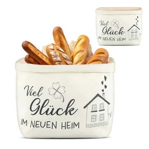 Bocguy Brotkorb aus 100% Baumwolle – Waschbar & Tragbar, Ideal als Geschenk zum Einzug