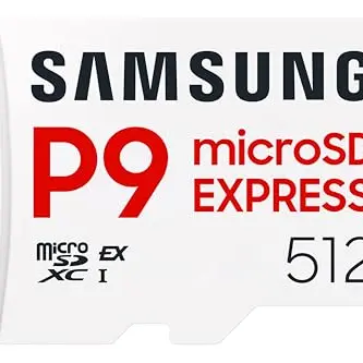 Samsung P9 Express microSD 512 GB, High-Speed Gaming Speicherkarte für Nintendo Switch 2, bis 800 MB/s Lesen, bis 310 MB/s Schreiben, Für 4K UHD Video, Konsolen & Kameras
