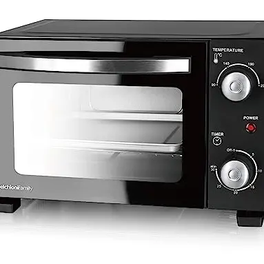 Melchioni Family Elektro-Ofen DEVIL 11, 11L, einstellbare Temperatur bis 230 °C, 30-Minuten-Timer, schwarz