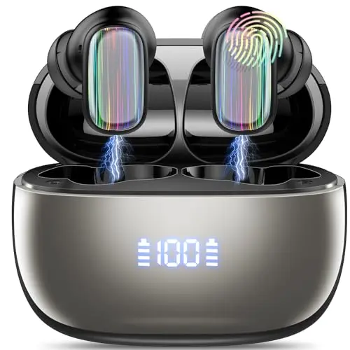 Conyat AI Übersetzerkopfhörer, 3-in-1 Echtzeit Sprachübersetzer mit 164 Sprachen, 40H Bluetooth, Schwarz
