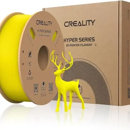 Creality Hyper PLA Filament Gelb 1KG für 3D Drucker - Langlebig und glatt, Maßgenauigkeit +/-0.03mm