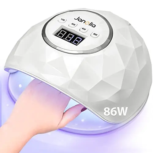 Janolia 86W UV LED Nageltrockner mit Sensor und LCD Display - Professionelle Lampe für Gelnägel und Nageldesign mit 4 Timer
