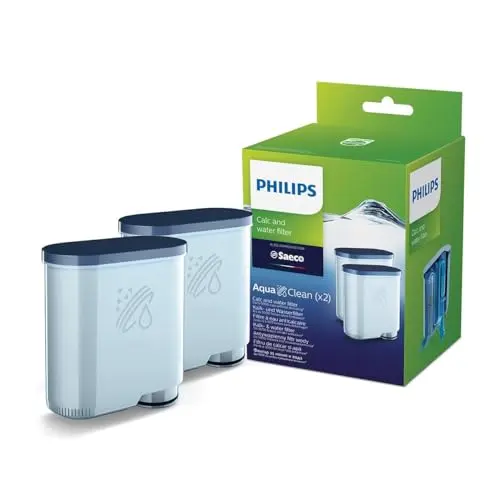 Philips AquaClean Filter für Kalkschutz, verbesserter Kaffeegeschmack, einfache Installation, bis zu 5.000 Tassen, 2er Set