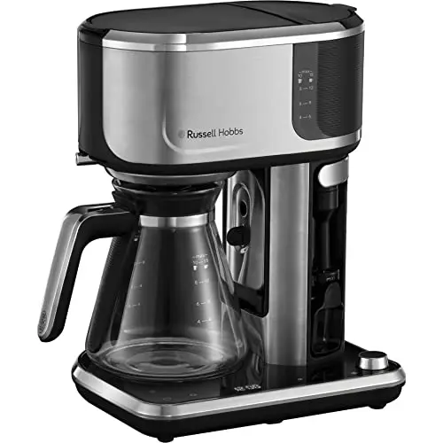 Russell Hobbs Kaffeemaschine Attentiv - Digitale Touch-Bedienfläche mit Brühstärkeneinstellung und Cold Brew-Funktion