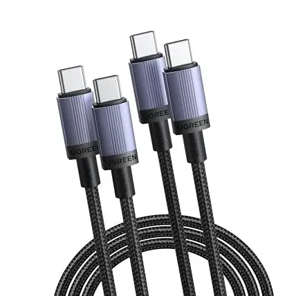 UGREEN USB-C Ladekabel 240W, Schnellladung, 2m, 2 Stück für Smartphone, MacBook, iPad, Galaxy, Pixel und mehr