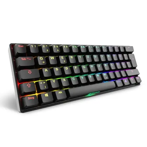 Sharkoon Skiller SGK50 S4 Gen2, Schwarz, 60% Tastatur