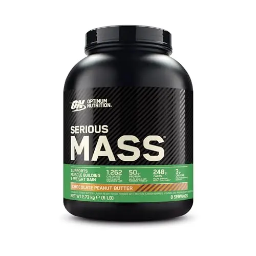 Optimum Nutrition Serious Mass Gainer, Schoko-Erdnussbutter, 2.73kg